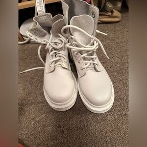 White Dr. Martens boots!